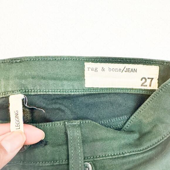 Rag & Bone Legging Green Denim Ombre Jeans Size 27 - Picture 5 of 9